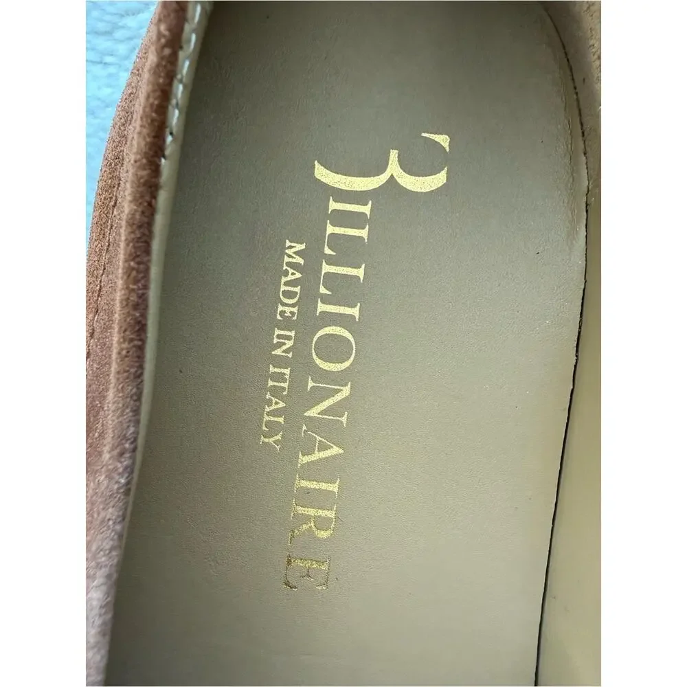 Billionaire men suede brown loafers size 45 EU Authentic Retail 850$